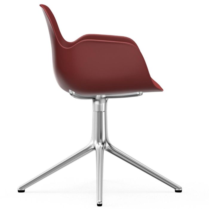 606105_Form_Armchair_Swivel_4L_Red_Alu_Normann-Copenhagen-ilumia