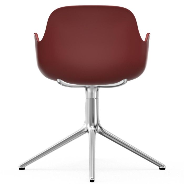 606105_Form_Armchair_Swivel_4L_Red_Alu_Normann-Copenhagen-ilumia