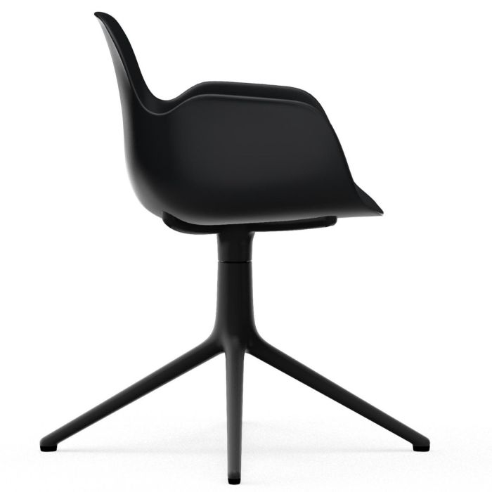 606112_Form_Armchair_Swivel_4L_Black_BlackAlu_Normann-Copenhagen-ilumia