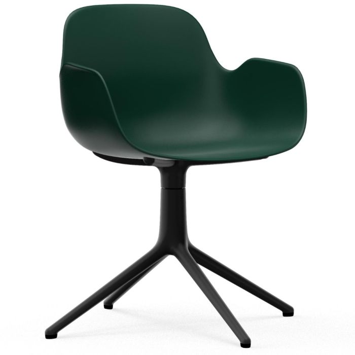 606114_Form_Armchair_Swivel_4L_Green_BlackAlu_Normann-Copenhagen-ilumia