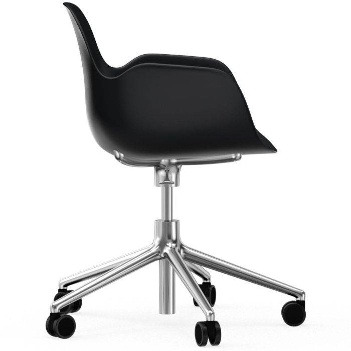 606142_Form_Armchair_Swivel_5W_Gaslift_Black_Alu_Normann_Copenhagen_ilumia