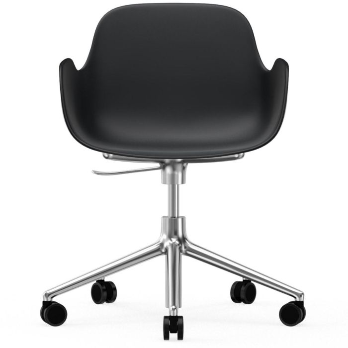 606142_Form_Armchair_Swivel_5W_Gaslift_Black_Alu_Normann_Copenhagen_ilumia