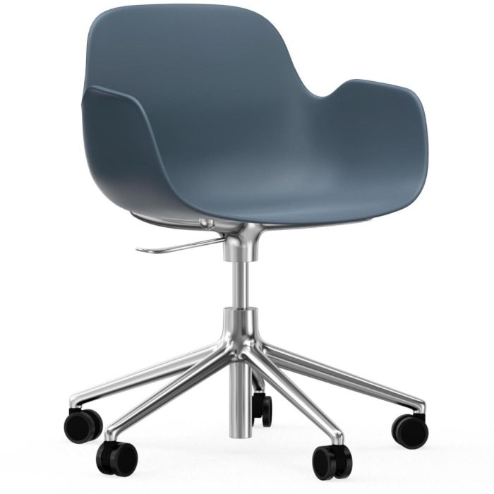 606143_Form_Armchair_Swivel_5W_Gaslift_Blue_Alu_Normann_Copenhagen_ilumia