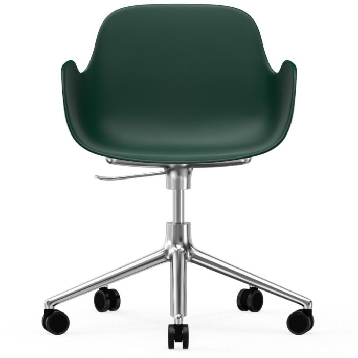 606144_Form_Armchair_Swivel_5W_Gaslift_Green_Alu_Normann_Copenhagen_ilumia