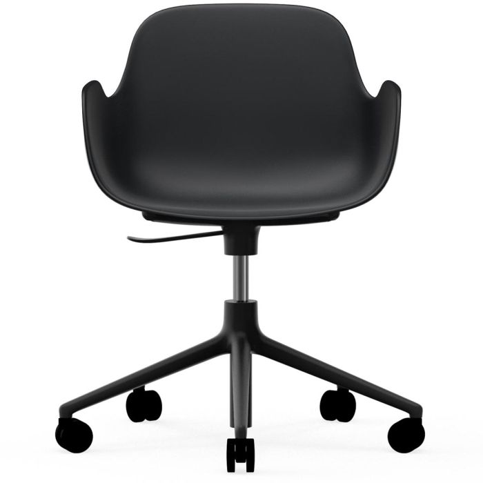 606152_Form_Armchair_Swivel_5W_Gaslift_Black_BlackAlu_Normann_Copenhagen_ilumia