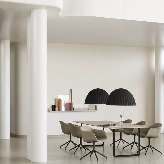 70-70-oak-meeting-under-the-bell-fiber-arm-Refine-stone-folded-corky-muuto-ilumia