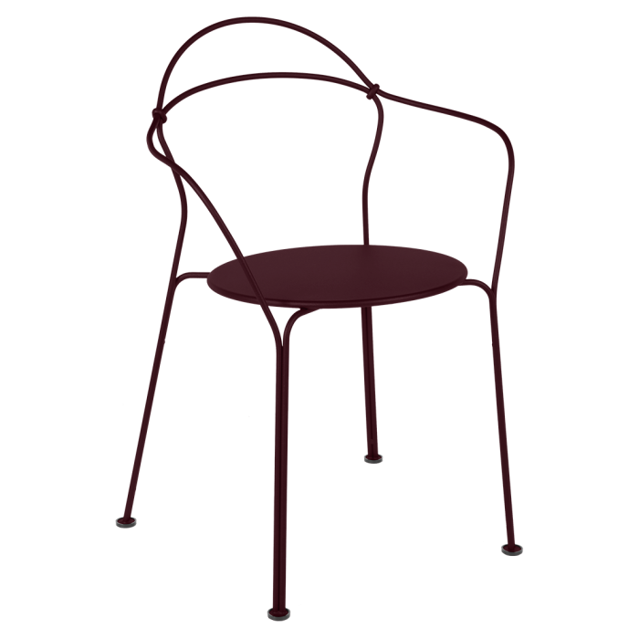 Airloop_krzesło_stalowe_Black_Cherry_Fermob_ilumia