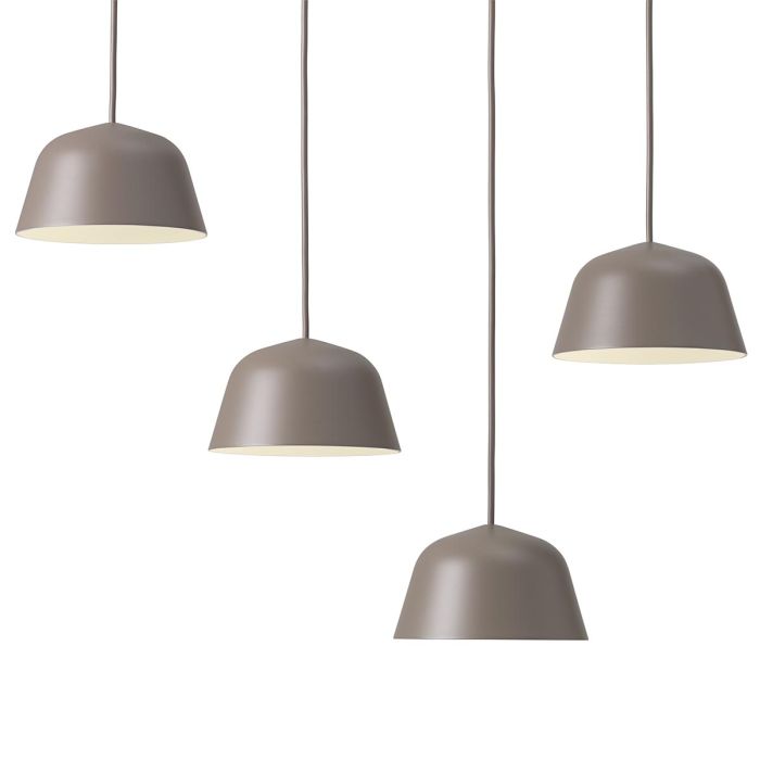 15357 Ambit Ø16,5cm Small, Linear And Rounded Shapes Pendant Lamp - Taupe