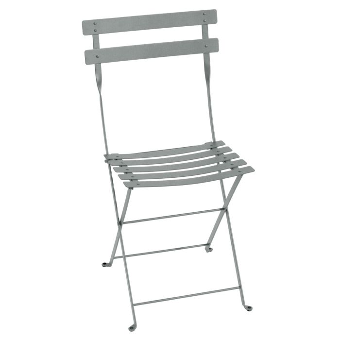 Fermob Bistro Folding Metal Chair- Lapilli Grey 0101C7| Outdoor Furniture from ilumia