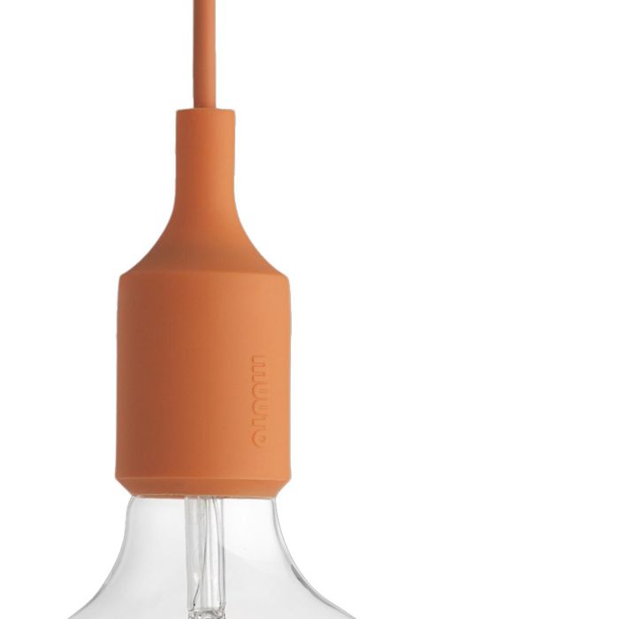 E27 Orange Romantic And Contemporary Pendant Lamp by Muuto 