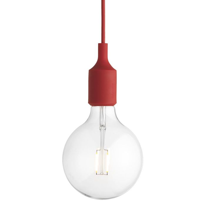 Muuto E27 LED Red Romantic And Contemporary Pendant Lamp