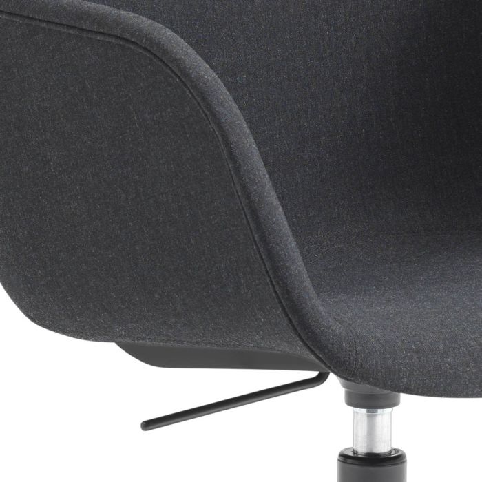 Fiber-armchair-swivel-castors-gaslift-remix-183-black-Muuto-muuto-ilumia