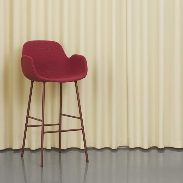 Form_Bar_Armchair_75cm_Full_Uph_Steel_Red_Ocanic_Normann_CPH-