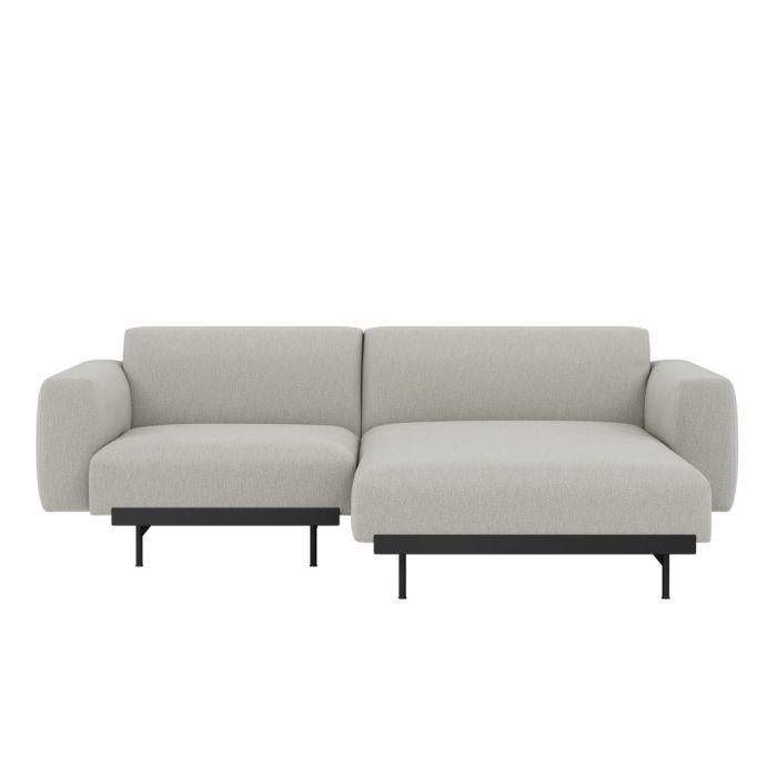 In Situ Muuto Modular Sofa Longue 2-seater - Grey, Clay 12 |Designer Sofas on ilumia