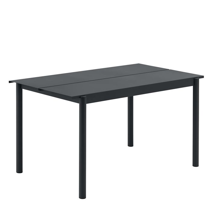 Linear-steel-outdoor-table-140-black-Muuto-ilumia