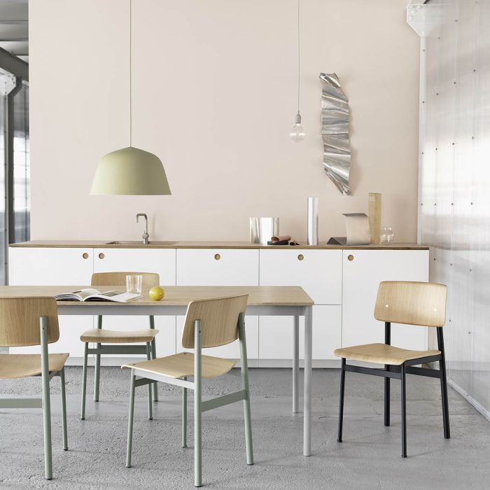 Loft-chair-Base-table-oak-grey-Ambit-beige-green-E27-muuto-ilumia