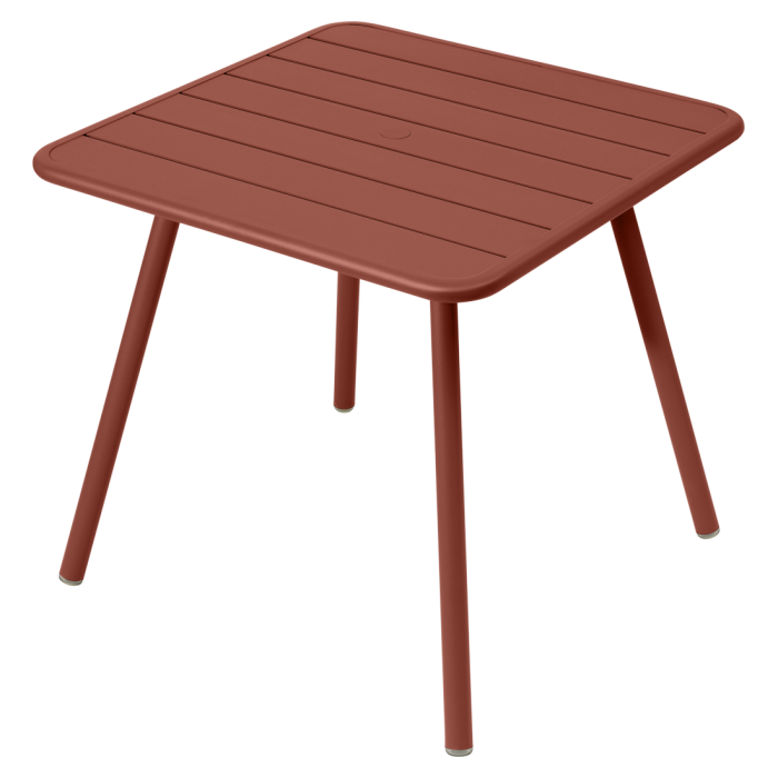 LUXEMBOURG_TABLE_80x80_4_PIEDS_OCRE_ROUGE