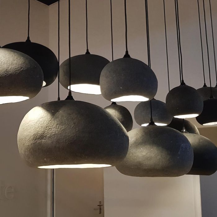 Pebble Pendant Lamp Large - Sand Yellow