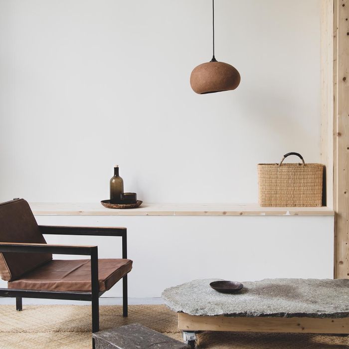Pebble Pendant Lamp Large - Sand Yellow
