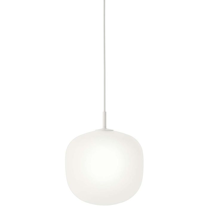 22411 Rime Ø 25 - glass pendant lamp - white cord