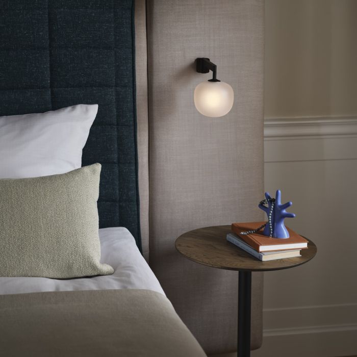Rime Wall Lamp, Glass, Dimmable – Black