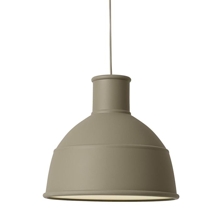 14211 Unfold - ponadczasowa lampa industrialna z silikonu - oliwkowa