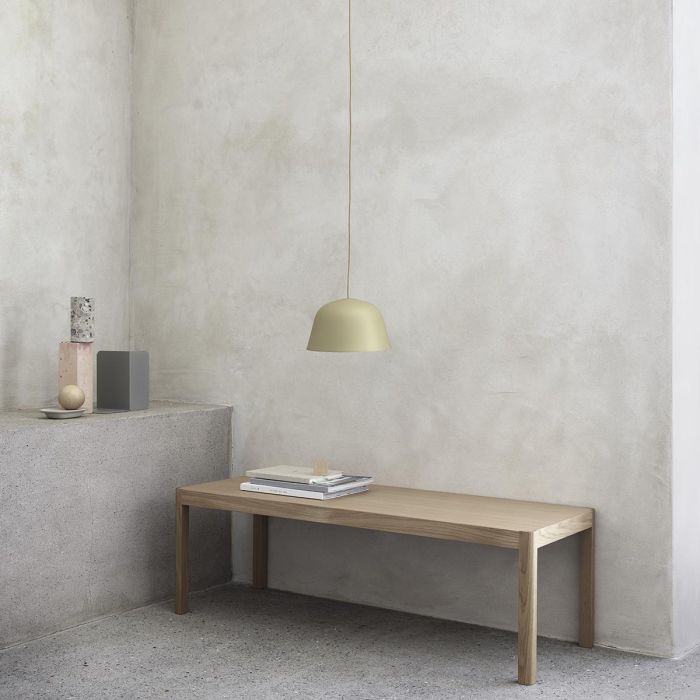 Workshop-Coffee-Table-Oak-Ambit-Pendant-Green-Beige-Compile-Float-muuto-ilumia