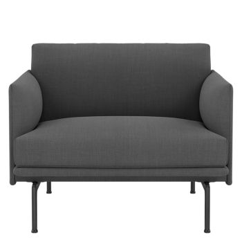 Outline_fotel_tkanina_remix_163_ciemnoszary_Muuto_ilumia