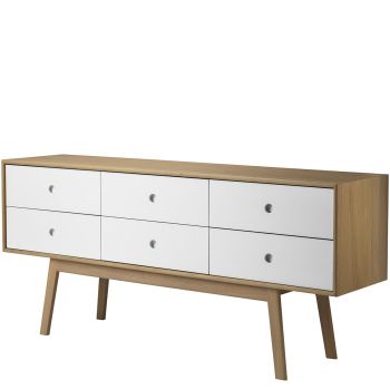 Butler_A86_komoda_drewniana_z_6_szufladami_dąb_FDB_Mobler_ilumia