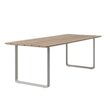 Muuto 70/70 stół ogrodowy - Machoń Sapele / Szary