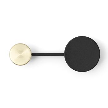 Afteroom_wieszak_na _ścianę_czarny_mosiądz_Menu_ilumia