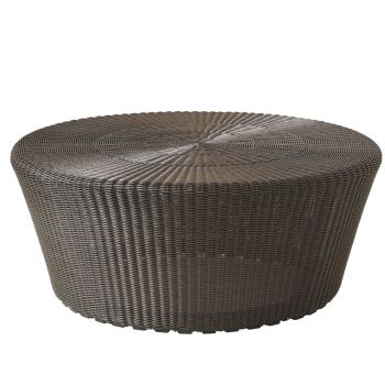 Kingston_pleciony_podnóżek_stolik_ogrodowy_mocca_Cane-line_ilumia