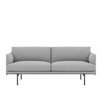 Outline-2-seater-Vancouver-14-black-base-Muuto-ilumia
