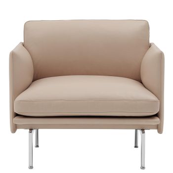 OutlineStudio_fotel_Refined Leather_skóra_premium_beż_Muuto_ilumia
