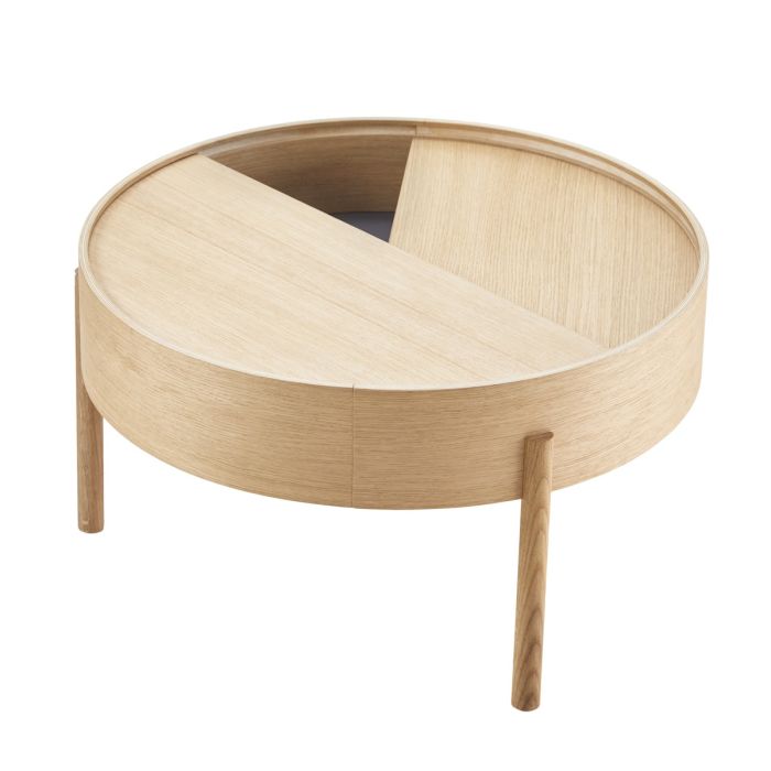 110498_WOUD_ARC_Arc Stolik Kawowy Ø66cm - Dąb | Nowoczesny Design | ilumia.pl