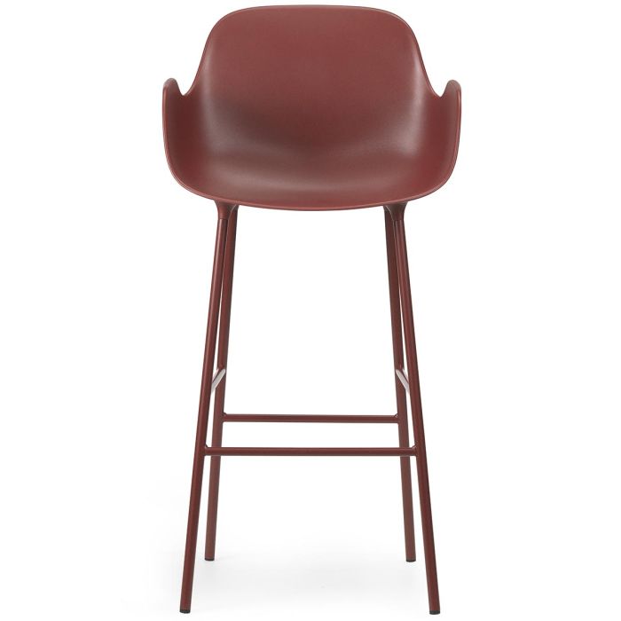 1402023_Form_Bar_Armchair_75cm_Steel_Red_Normann_ilumia
