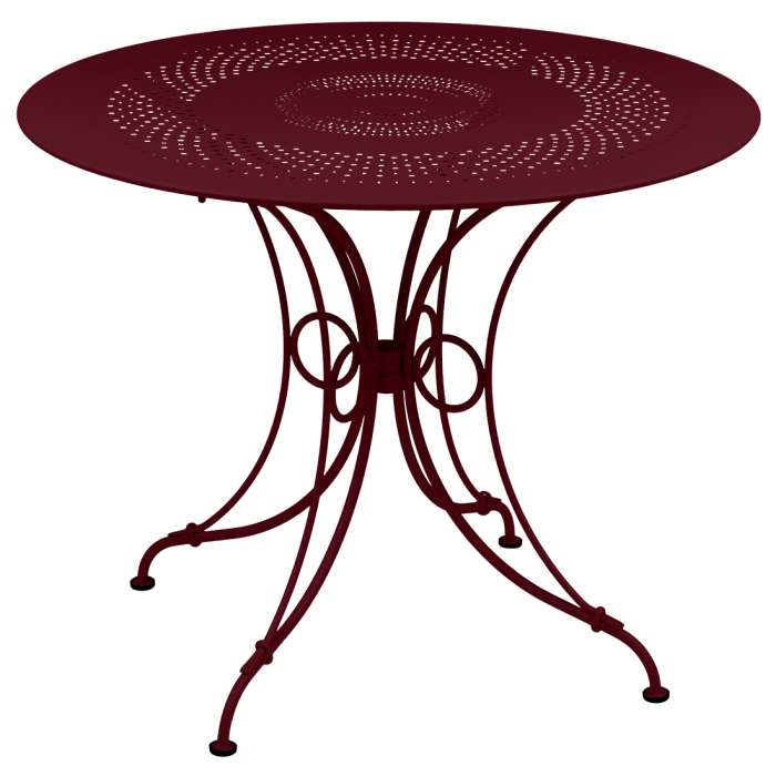 1900_stół_stalowy_o96cm_Black_Cherry_Fermob_ilumia