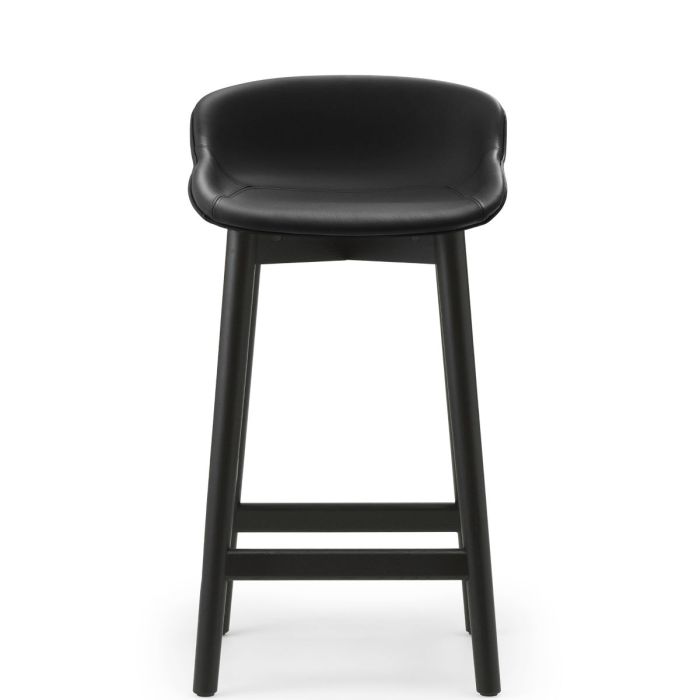 Hyg-stołek-barowy-tapicerowany-skóra_65cm-dąb-Normann-Cph-ilumia
