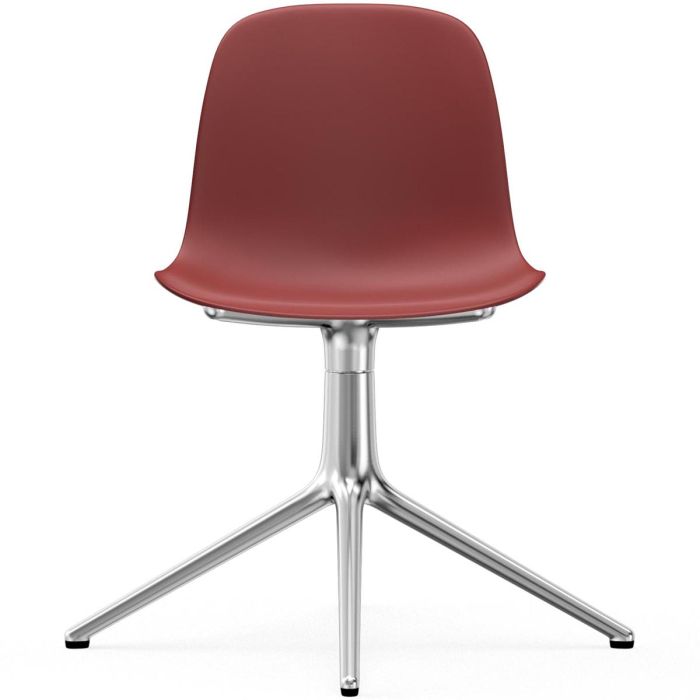 606005_Form_Chair_Swivel_4L_Red_Alu_Normann_Copenhagen_ilumia