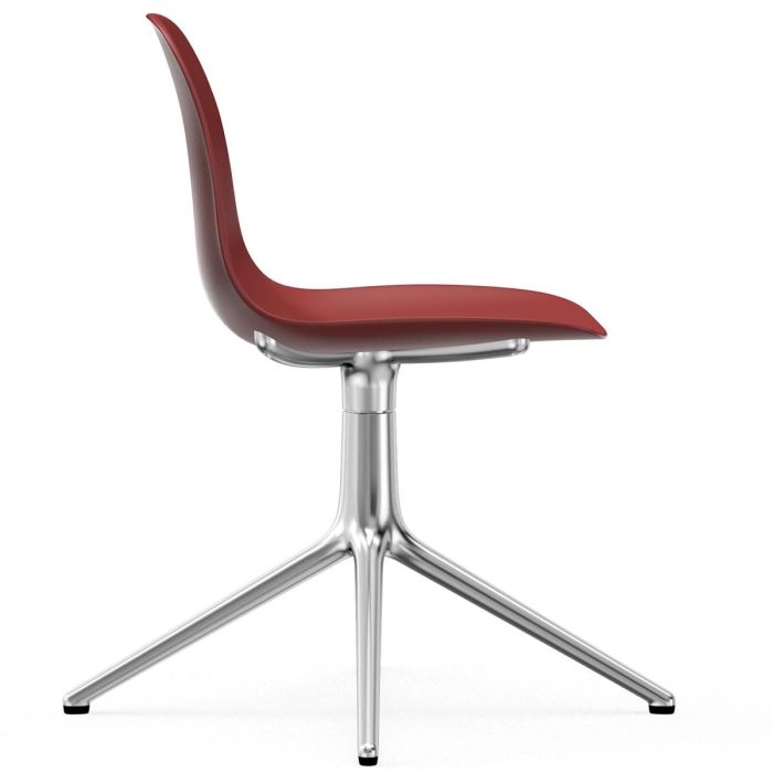606005_Form_Chair_Swivel_4L_Red_Alu_Normann_Copenhagen_ilumia