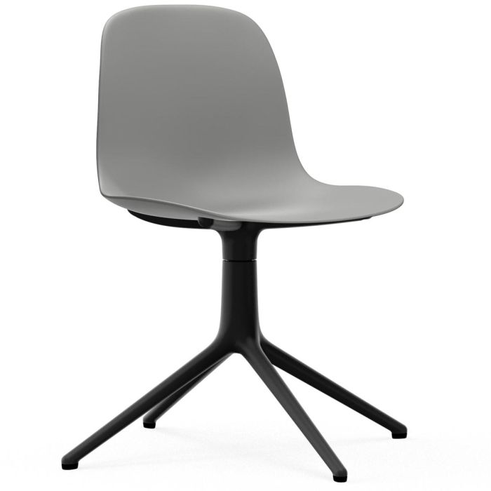 606011_Form_Chair_Swivel_4L_Grey_BlackAlu_Normann_Copenhagen_ilumia
