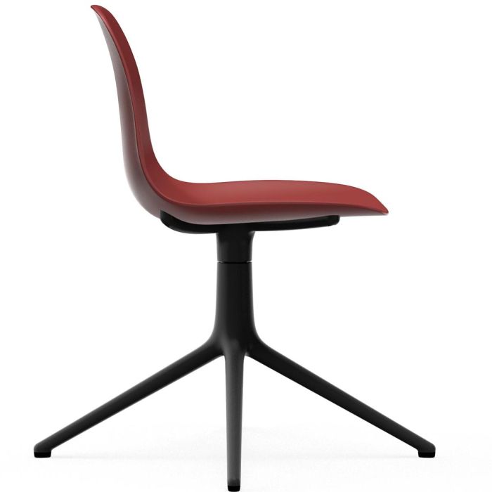 606015_Form_Chair_Swivel_4L_Red_BlackAlu_Normann_Copenhagen_ilumia