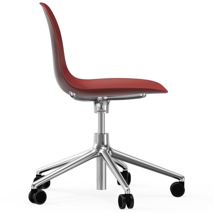 606045_Form_Chair_Swivel_5W_Gaslift_Red_Alu_Normann_Copenhagen_ilumia