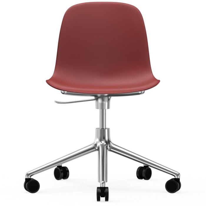 606045_Form_Chair_Swivel_5W_Gaslift_Red_Alu_Normann_Copenhagen_ilumia