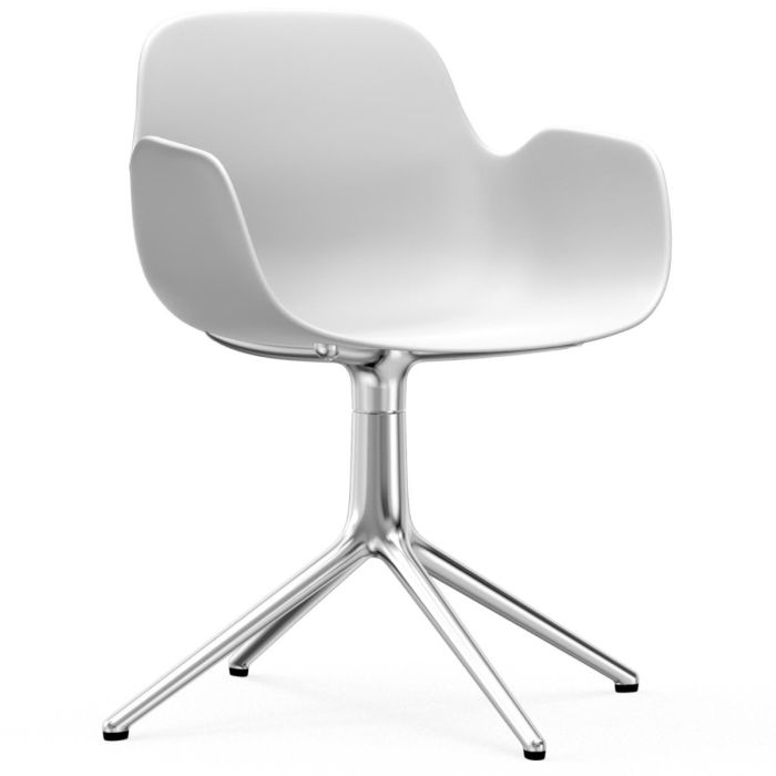 606100_Form_Armchair_Swivel_4L_White_Alu_Normann-Copenhagen-ilumia