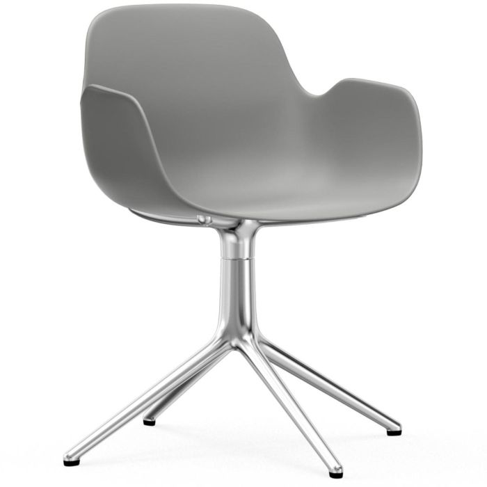 606101_Form_Armchair_Swivel_4L_Grey_Alu_Normann-Copenhagen-ilumia