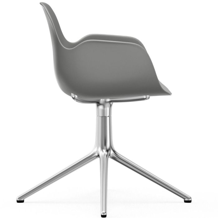 606101_Form_Armchair_Swivel_4L_Grey_Alu_Normann-Copenhagen-ilumia