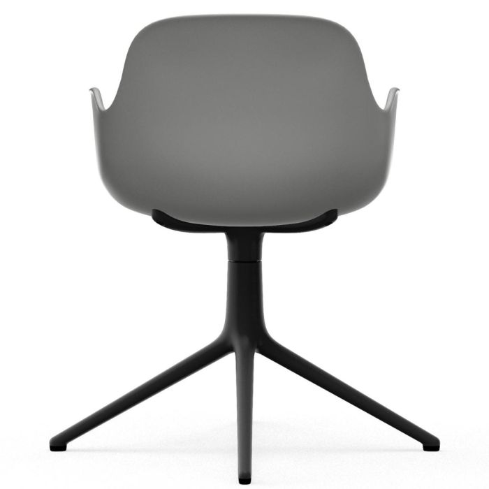606111_Form_Armchair_Swivel_4L_Grey_BlackAlu_Normann-Copenhagen-ilumia