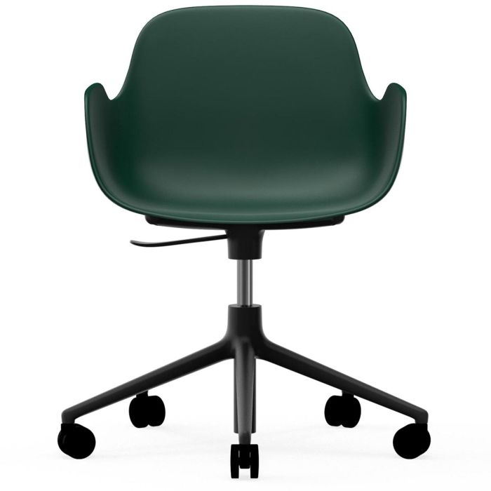 606154_Form_Armchair_Swivel_5W_Gaslift_Green_BlackAlu_Normann_Copenhagen_ilumia