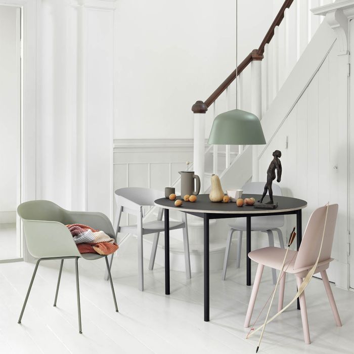 BaseTableO110_FiberChair_NerdChair_CoverChair_AmbitLamp_Crushed_muuto-ilumia